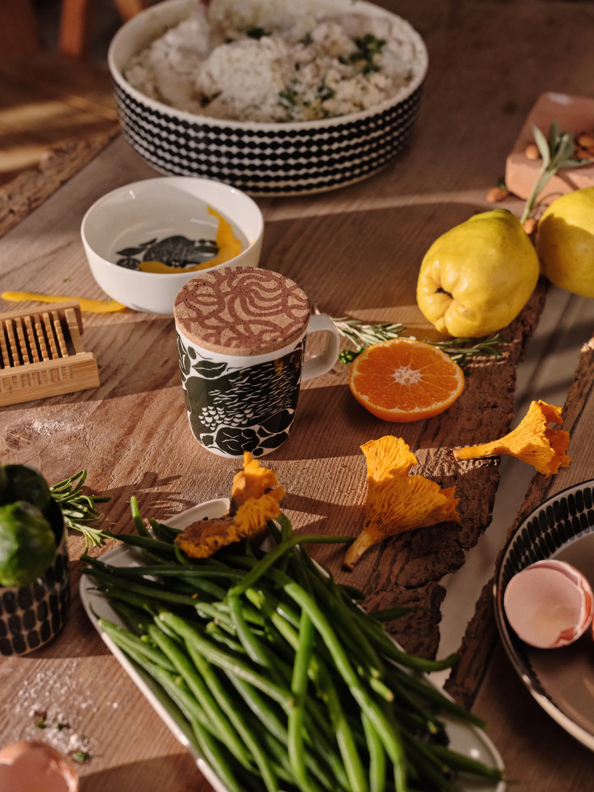 Karhuemo bowl 4 dl, White-dark green Marimekko