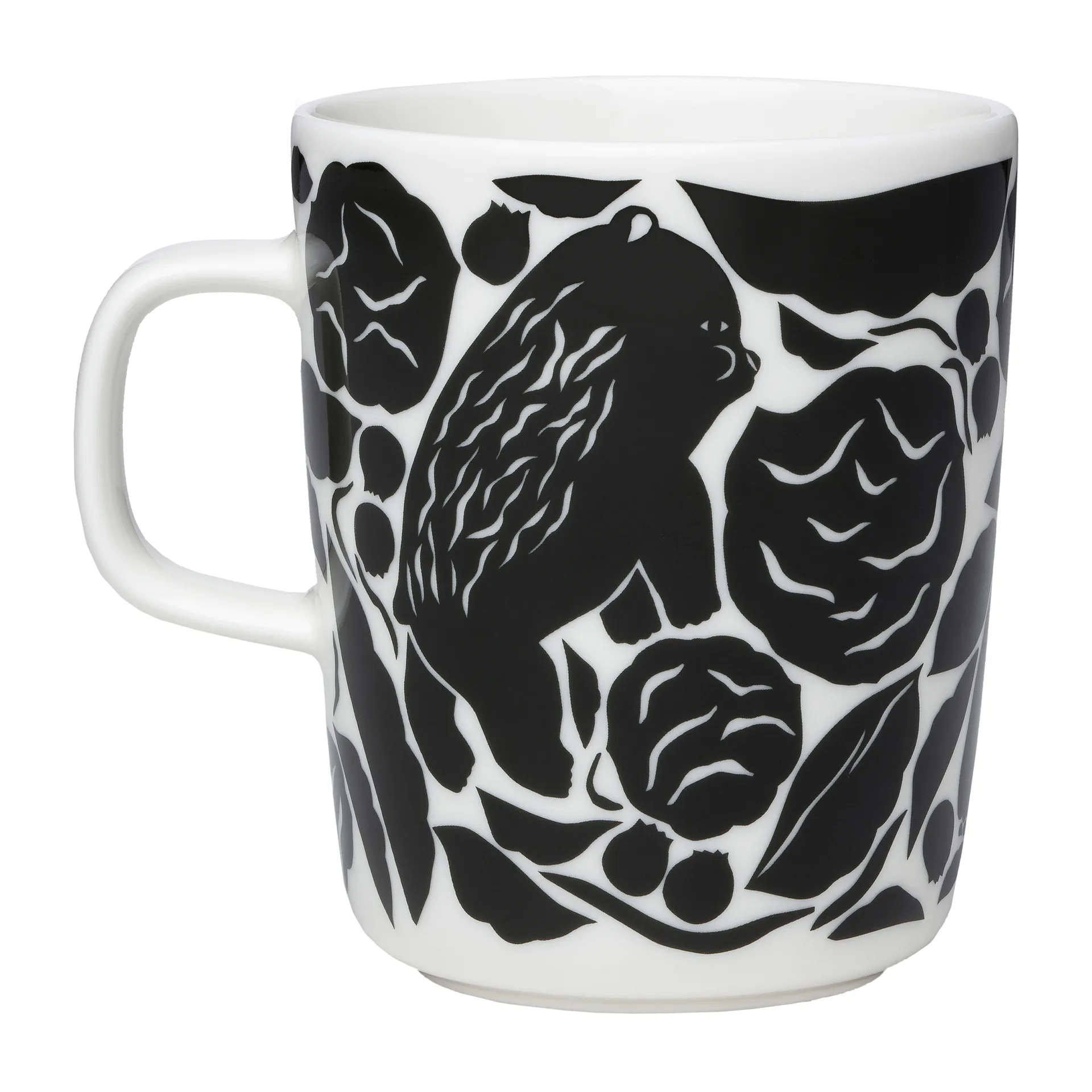 Karhuemo mug 2.5 dl, White-dark green Marimekko