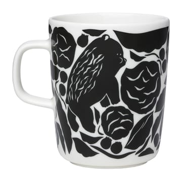 Karhuemo mug 2.5 dl - White-dark green - Marimekko