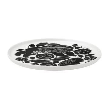 Karhuemo plate Ø20 cm - White-dark green - Marimekko