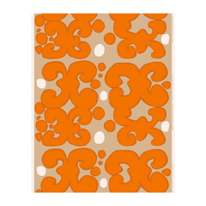 Keidas fabric - Beige-orange-white - Marimekko