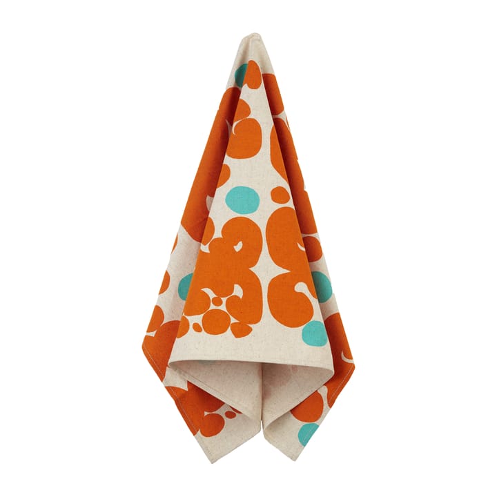 Keidas kitchen towel 43x70 cm - Beige-orange-turquoise - Marimekko