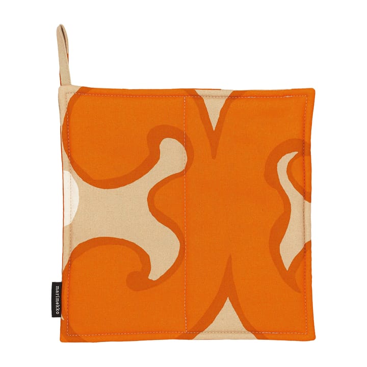 Keidas oven mitt 21.5x21.5 cm - Beige-orange-white - Marimekko