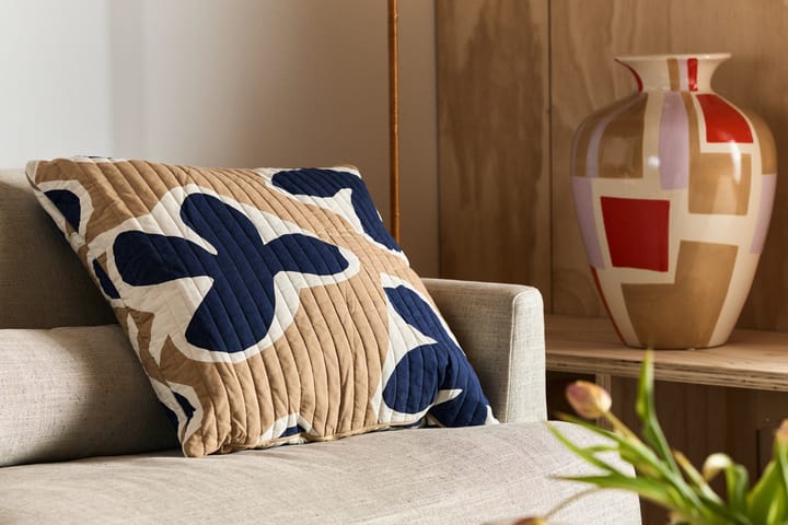 Kevätkiuru cushion 60x60 cm - Dark blue-beige - Marimekko