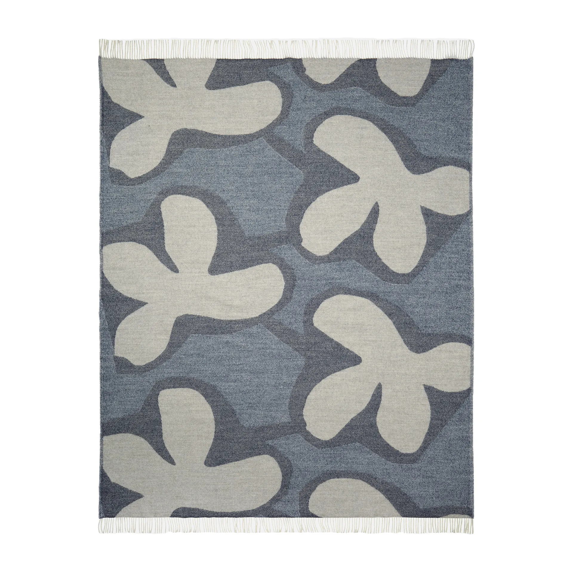 Kevätkiuru wool blanket, Light blue-natural white Marimekko