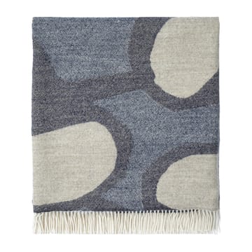 Kevätkiuru wool blanket - Light blue-natural white - Marimekko