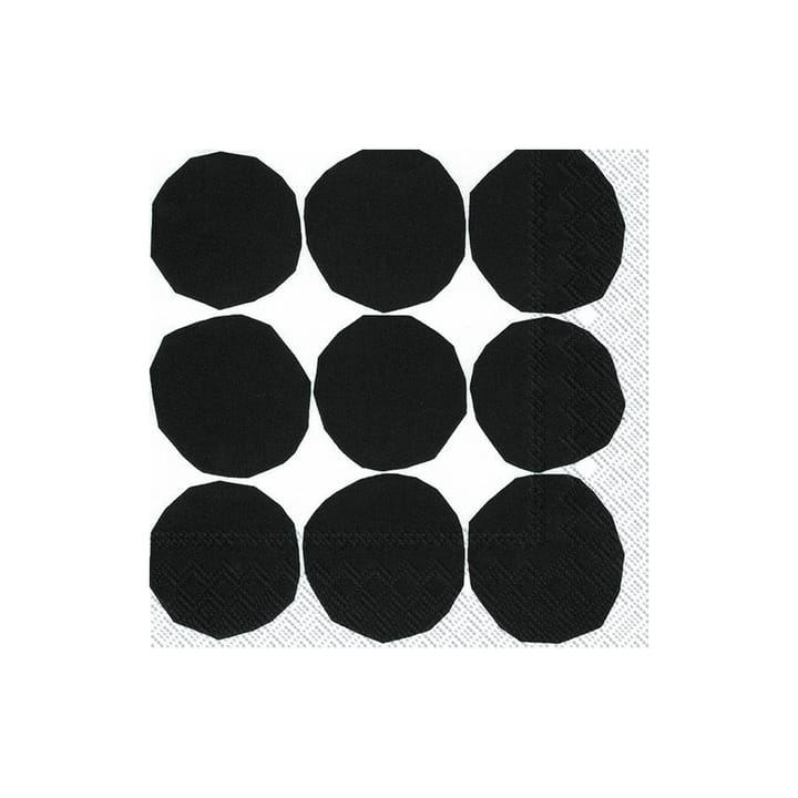 Kivet napkin 33x33 cm 20-pack - black and white - Marimekko