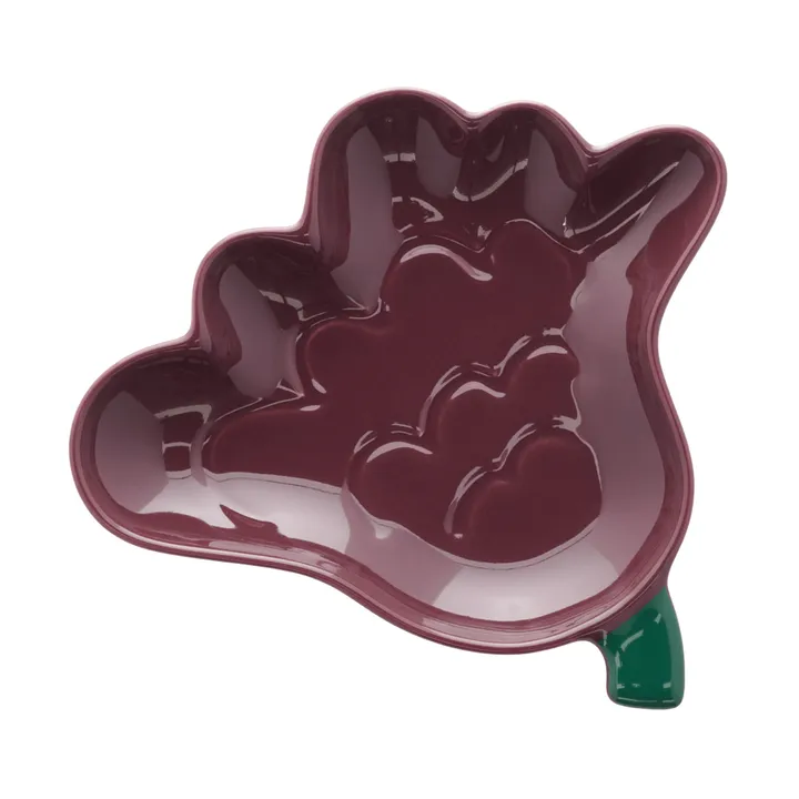 Kukasta Kukkaan side plate - Plum-green, 15 cm - Marimekko