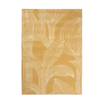 Kukat puhkeavat matte outdoor - Straw, 200x280 cm - Marimekko