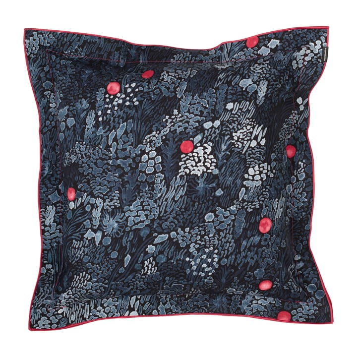 Kurjenmarja pillowcase 50x50 cm - Black-blue-red - Marimekko