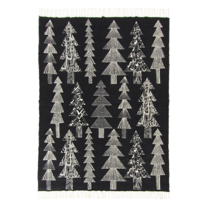Kuusikossa blanket 130x170 cm - Black-white - Marimekko