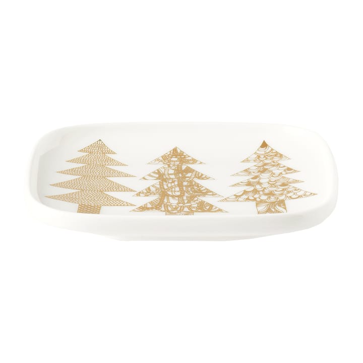 Kuusikossa saucer 10x10 cm, White-gold Marimekko
