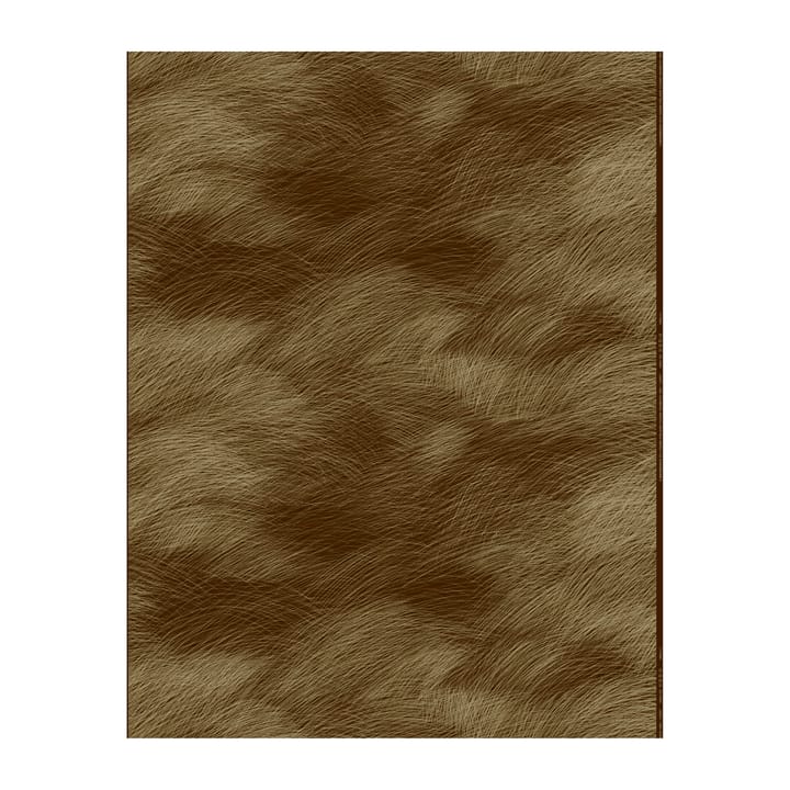 Lepo fabric satin - Dark brown-gold - Marimekko