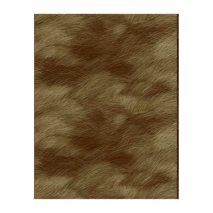 Lepo fabric satin, Dark brown-gold Marimekko