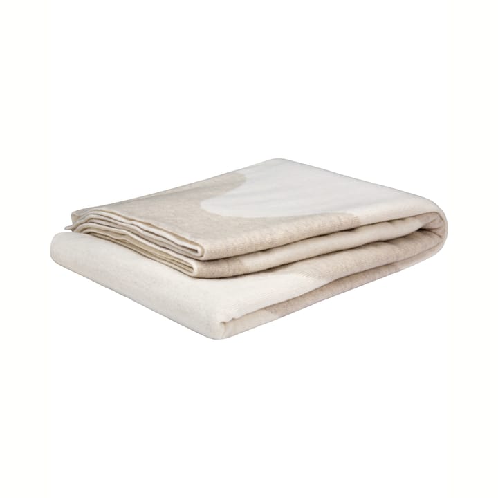 Lokki blanket knitted 130x180 cm - beige-white - Marimekko