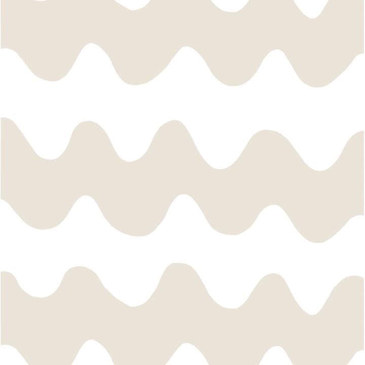 Lokki fabric - beige-white - Marimekko