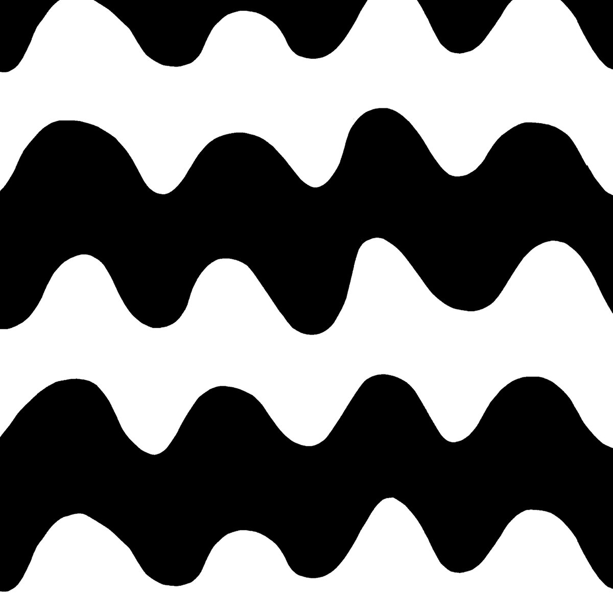 Marimekko Lokki fabric black-white | Scandinavian Design | Fabric by the metre | Black