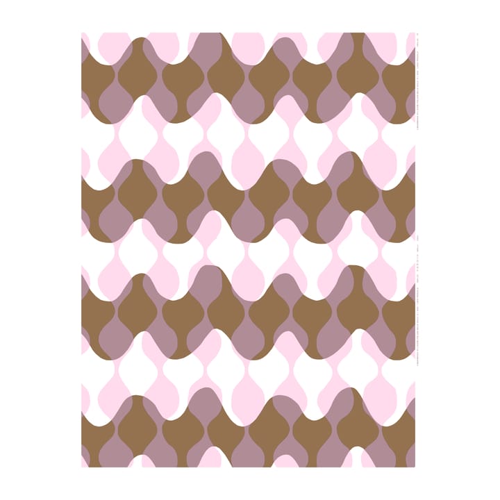 Lokki Pergola fabric - White-purple-brown - Marimekko