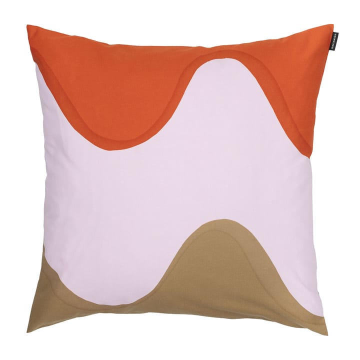 Lokki pillowcase 50x50 cm - Red-brown-green - Marimekko