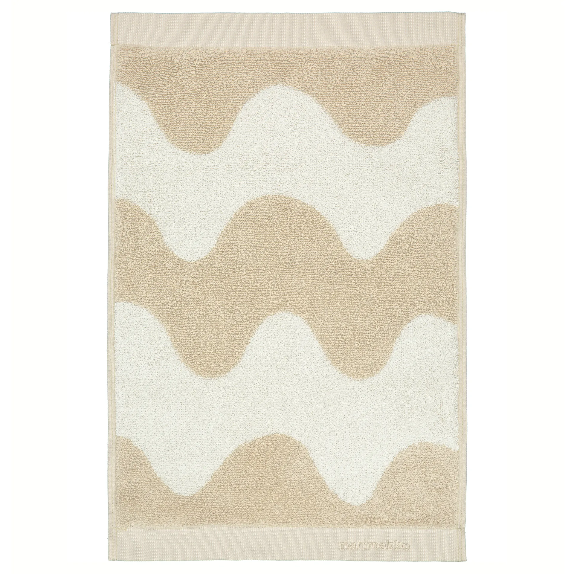 Lokki towel beige-white, 30x50 cm Marimekko