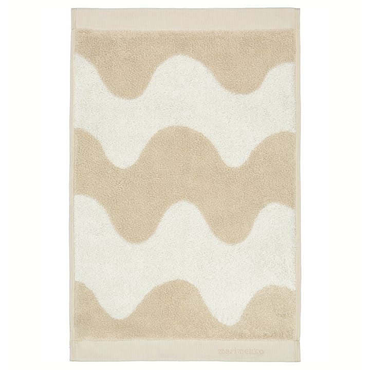 Lokki towel beige-white - 30x50 cm - Marimekko
