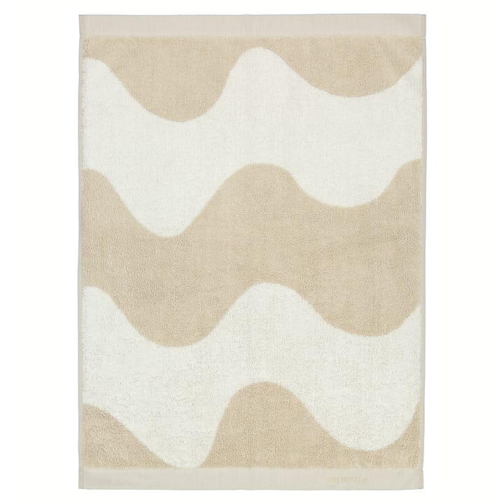 Lokki towel beige-white - 50x70 cm - Marimekko