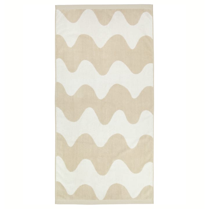 Lokki towel beige-white - 70x140 cm - Marimekko
