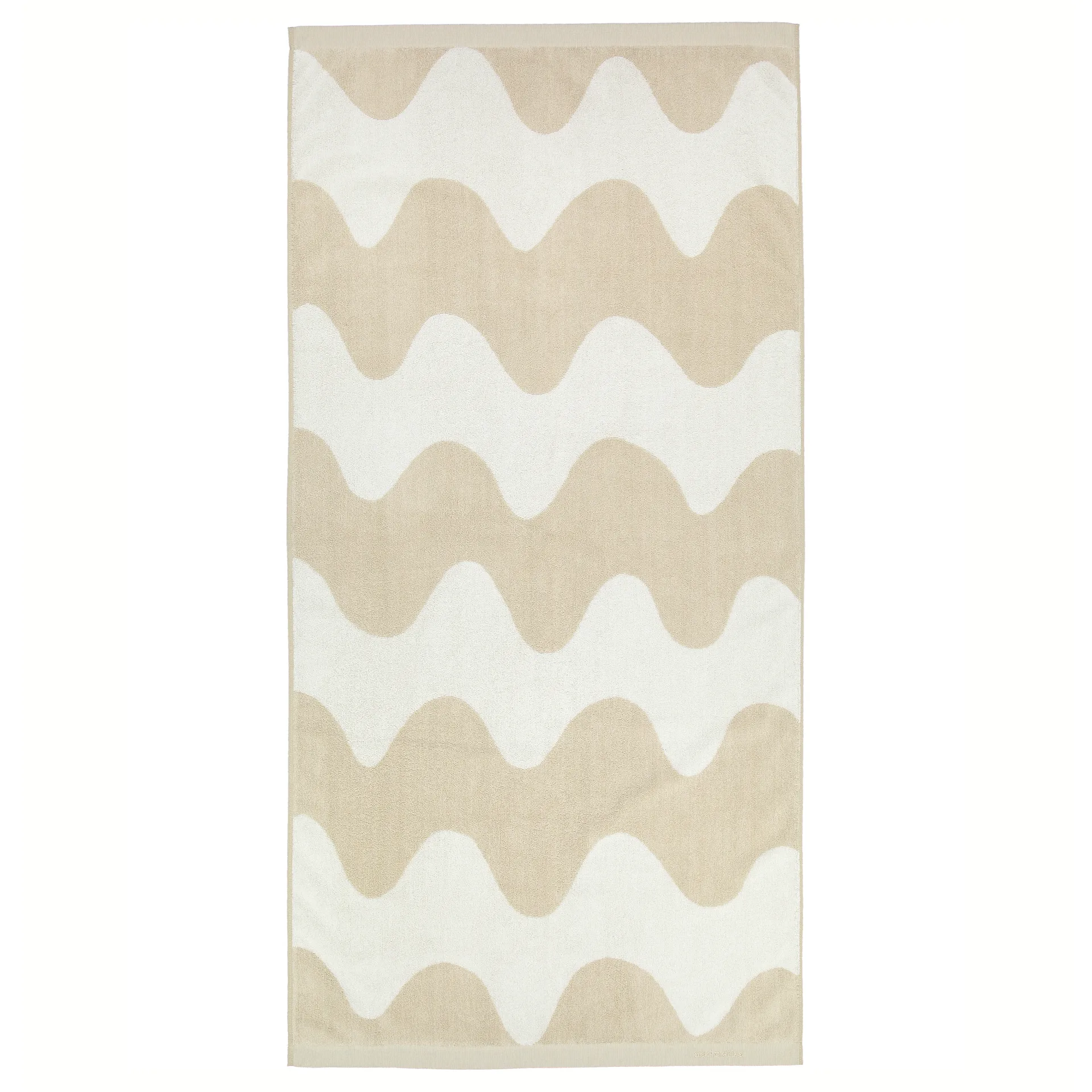 Lokki towel beige-white, 70x140 cm Marimekko