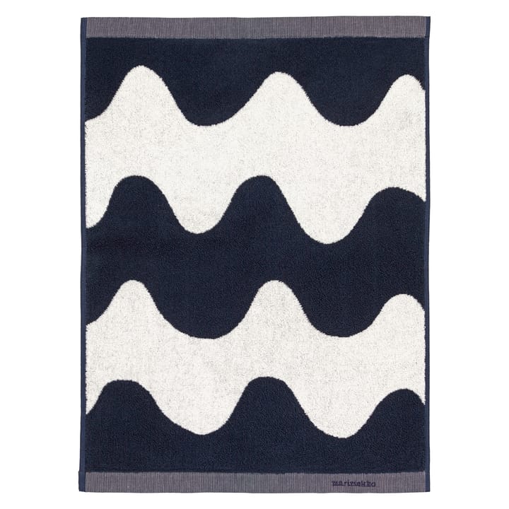 Lokki towel dark blue-white - 50x70 cm - Marimekko