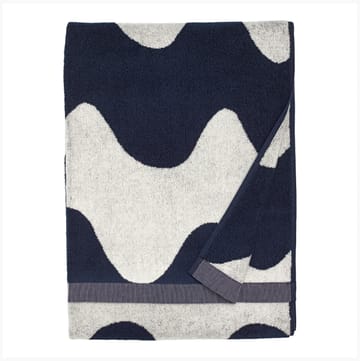 Lokki towel dark blue-white - 70x140 cm - Marimekko