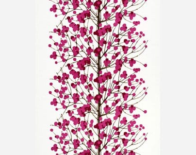 Lumimarja fabric, white-pink Marimekko