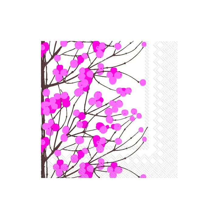 Lumimarja napkin 33x33 cm 20-pack - White-pink - Marimekko
