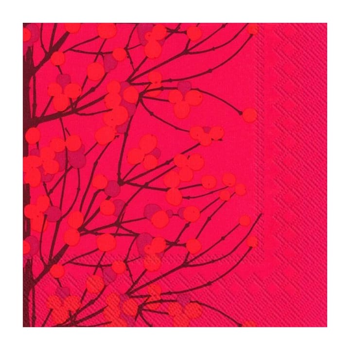 Lumimarja napkin 40x40 cm 20-pack - Red - Marimekko