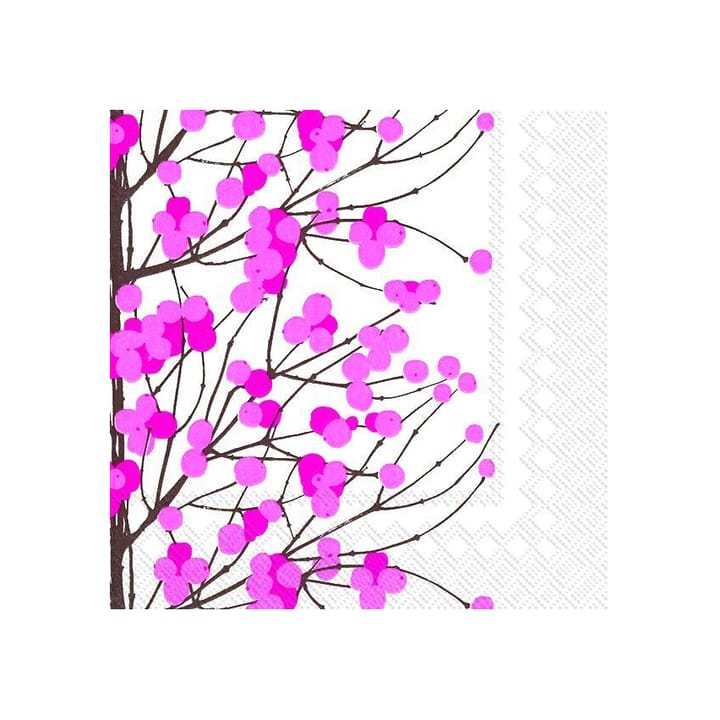Lumimarja napkin 40x40 cm 20-pack - white-pink - Marimekko