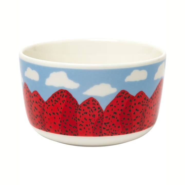Mansikkavuoret bowl 2.5 dl - light blue-red - Marimekko