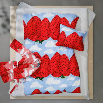Mansikkavuoret pillowcase 50x60 cm - light blue-red - Marimekko