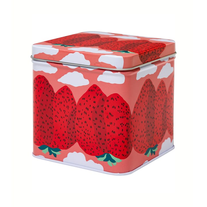 Mansikkavuoret storage jar - pink-red - Marimekko