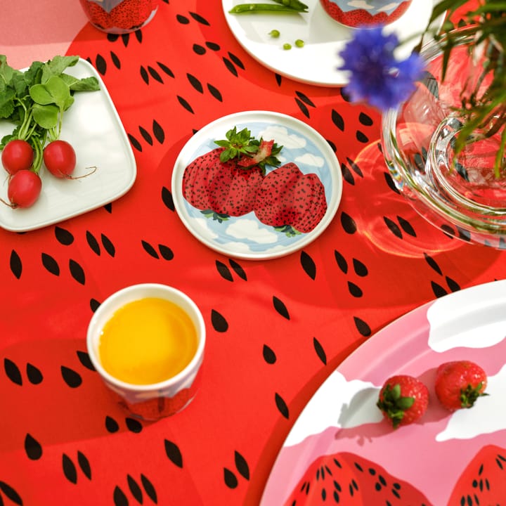 Mansikkavuoret tray Ø46 cm - pink-red - Marimekko