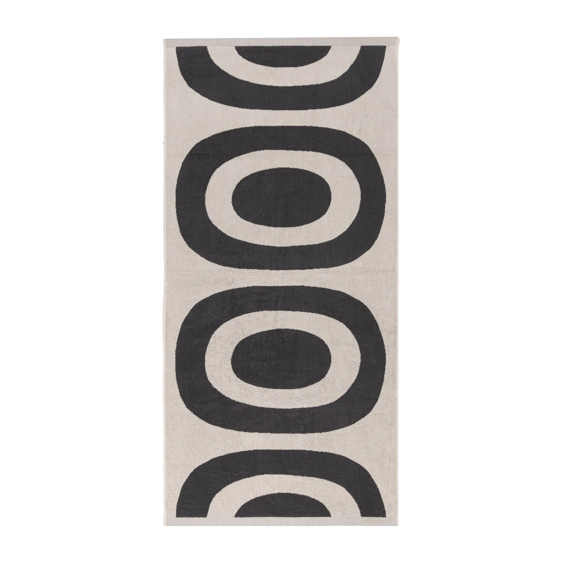Melooni bath towel 70x150 cm, Charcoal-off white Marimekko
