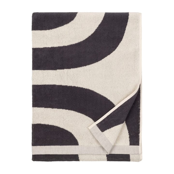Melooni bath towel 75x150 cm - Charcoal-off white - Marimekko