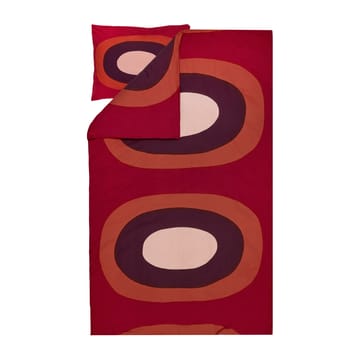 Melooni duvet cover 210x150 cm - red-brown-purple - Marimekko