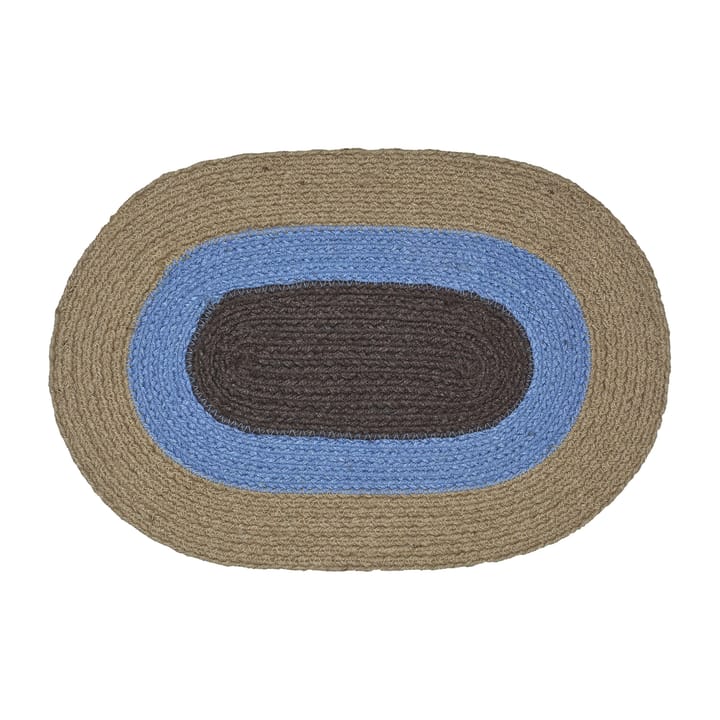 Melooni placemat oval jute - Brown-blue - Marimekko