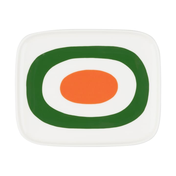 Melooni saucer 12x15 cm - White-green-orange - Marimekko