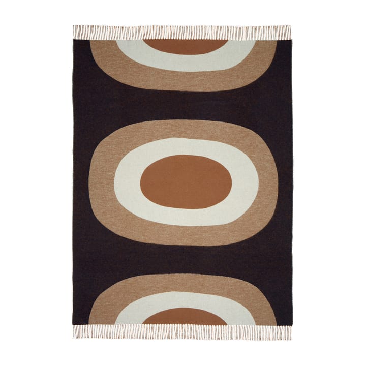 Melooni throw 130x170 cm - Brown-off white-dark blue - Marimekko