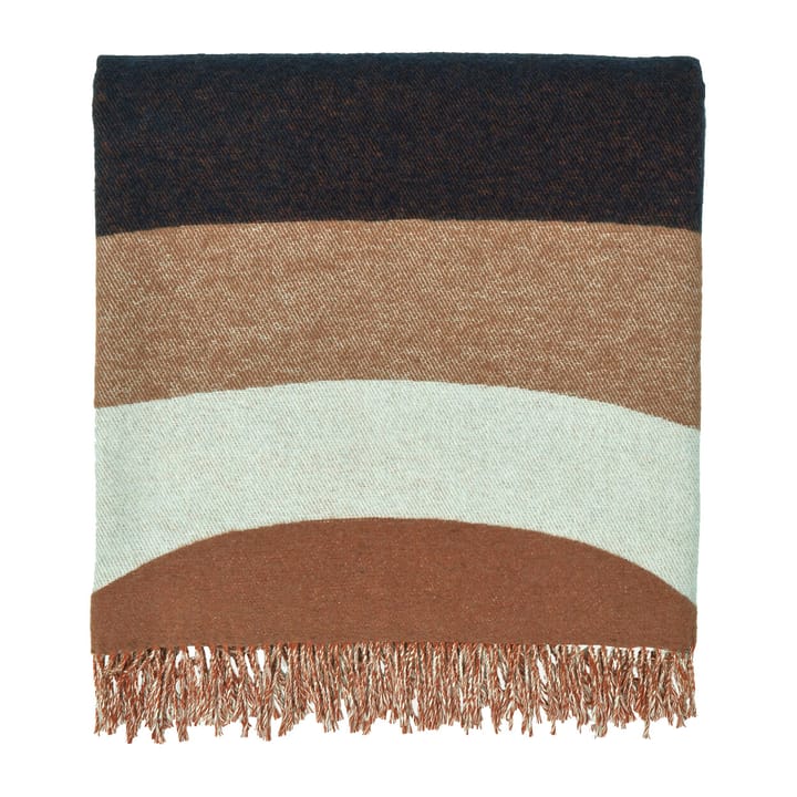 Melooni throw 130x170 cm - Brown-off white-dark blue - Marimekko