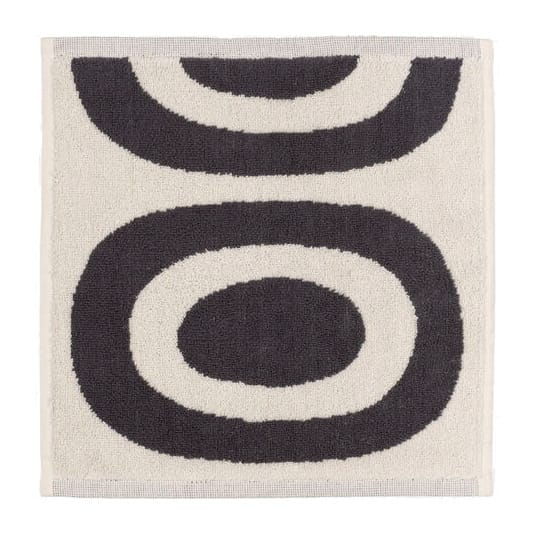 Melooni towel 30x30 cm - Charcoal-off white - Marimekko