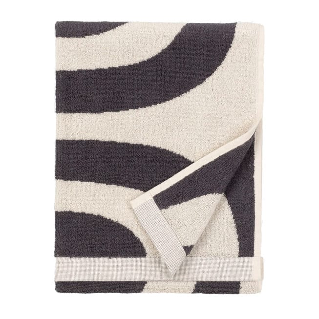 Melooni towel 50x70 - Charcoal-off white - Marimekko