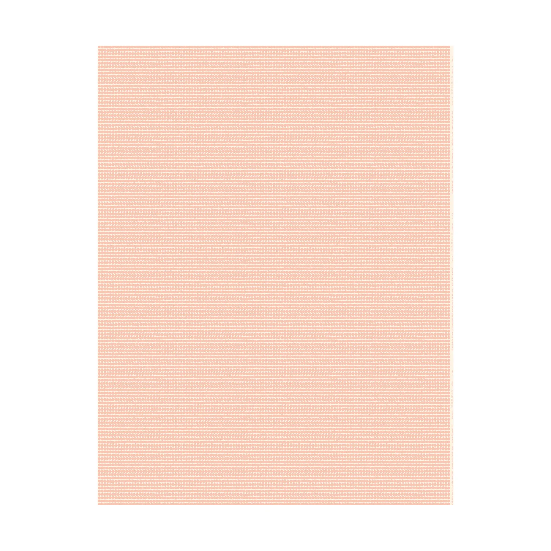 Mini Räsymatto oilcloth, Cotton-peach Marimekko