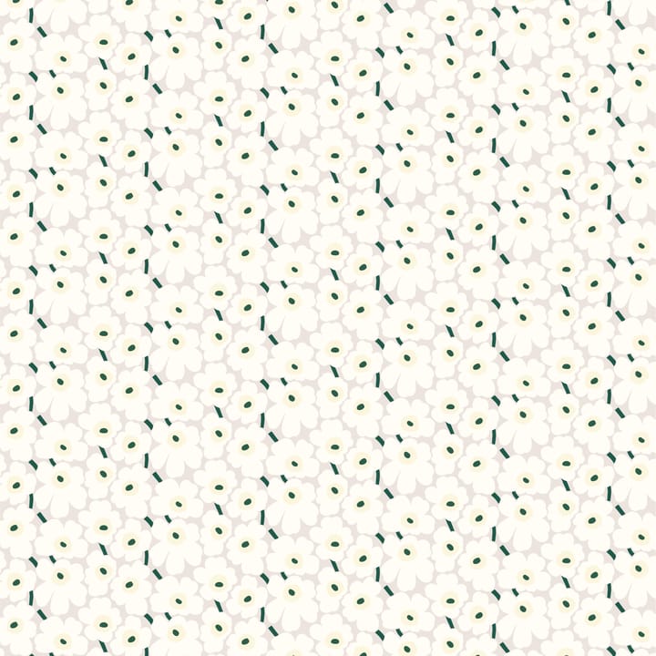 Mini-Unikko fabric - beige-dark green - Marimekko