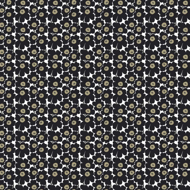 Mini-Unikko fabric - black - Marimekko